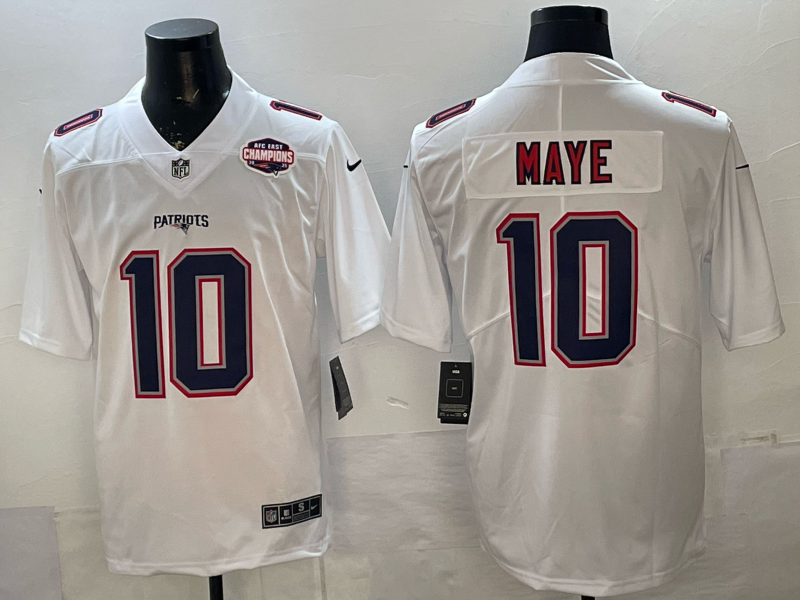 Men 2026 New England Patriots #10 Maye white Nike Limited NFL Jersey 0815002